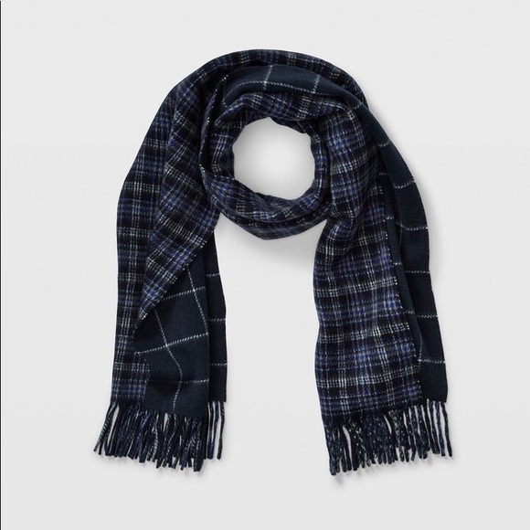 Club Monaco Long Windowpane Scarf - Picture 1 of 7